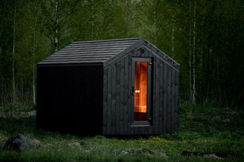BARN 4M buitensauna van SaunaLAB in het bos