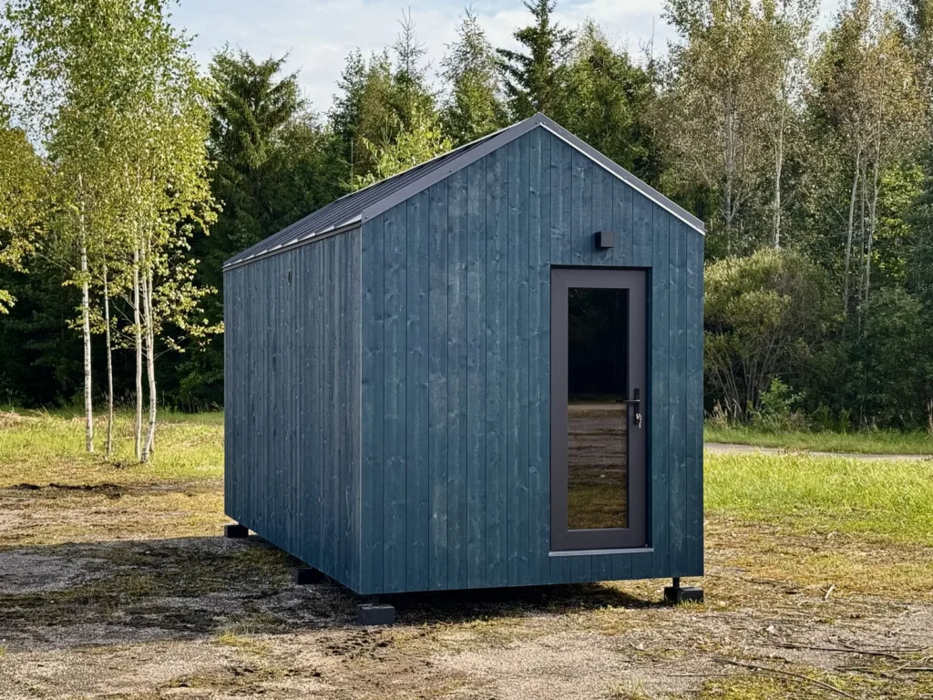 BARN 5M buitensauna van SaunaLAB met groot raam